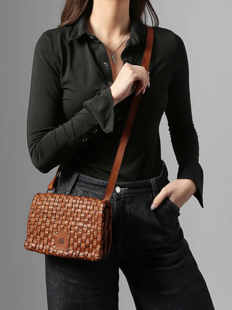 Sac Bandoulière Heritage Cuir Biba Marron heritage KA27 vue secondaire 1