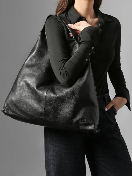 Sac Porté épaule Heritage Cuir Biba Noir heritage STT1L vue secondaire 1