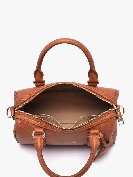Sac Porté Main Milano Ana Cuir Lancaster Marron milano ana 102 vue secondaire 3