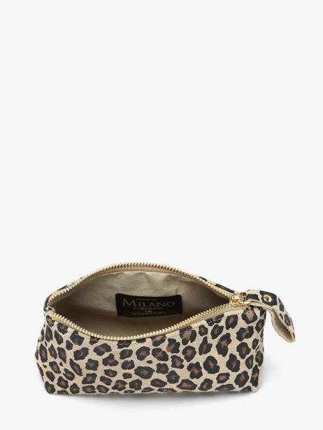 Trousse Velvet Leopardo Cuir Milano Multicolore velvet leopardo VL22114 vue secondaire 1