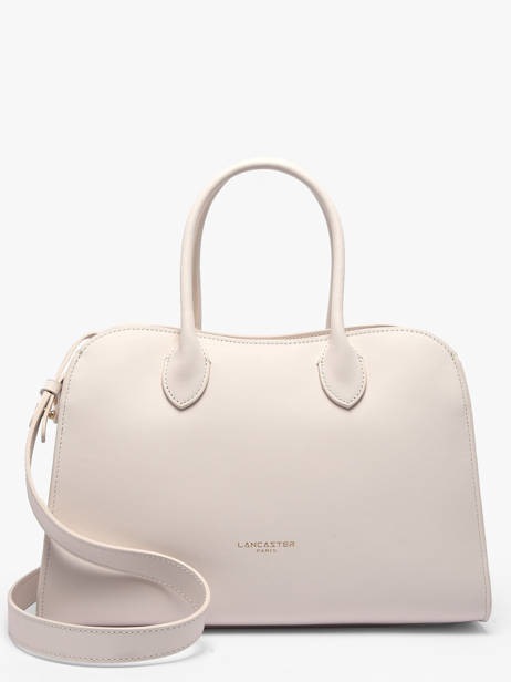 Sac Porté Main Donna Hopper Cuir Lancaster Blanc donna hopper 121