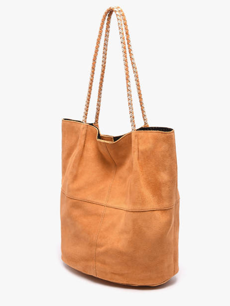 Sac Porté épaule Brianna Cuir Pieces Marron brianna 17163617 vue secondaire 2