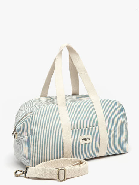 Sac Porté épaule Rayures Coton Hindbag Bleu rayures RA vue secondaire 2