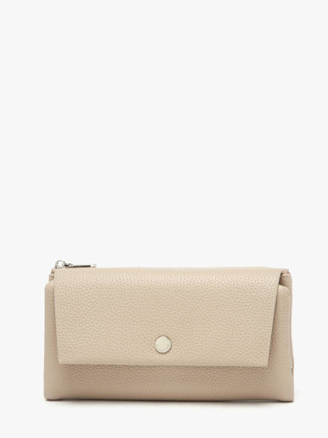 Portefeuille Porte-monnaie Grained Miniprix Beige grained F5039