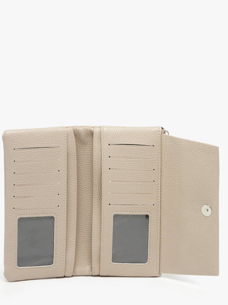 Portefeuille Porte-monnaie Grained Miniprix Beige grained F5039 vue secondaire 1