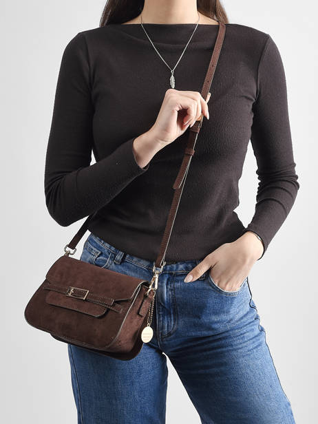 Sac Bandoulière Buckle Lulu castagnette Marron buckle D vue secondaire 1
