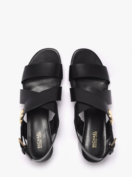 Sandales à Talon En Cuir Michael kors Noir women EMS1L001 vue secondaire 3