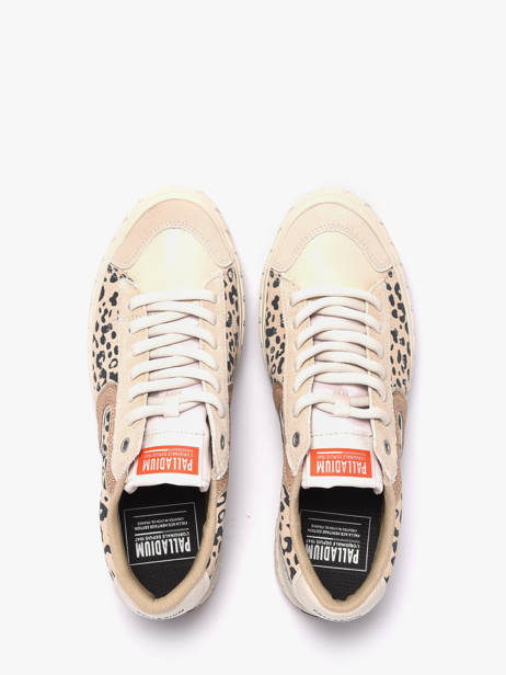 Sneakers En Cuir Palladium Beige women 94663243 vue secondaire 3
