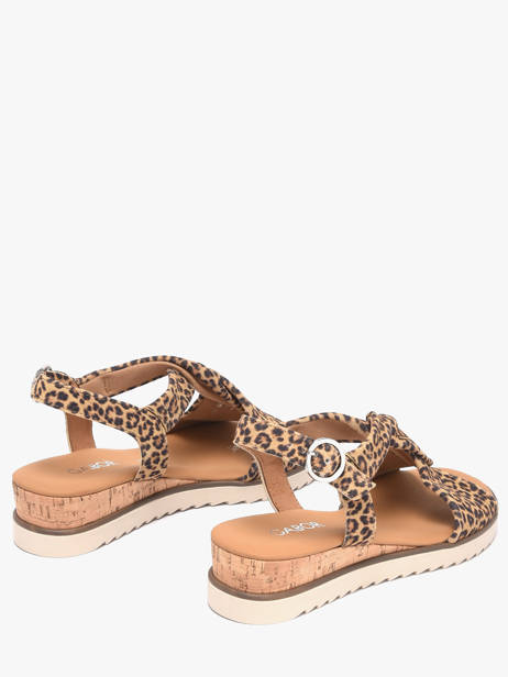 Sandales En Cuir Gabor Marron women 90 vue secondaire 2