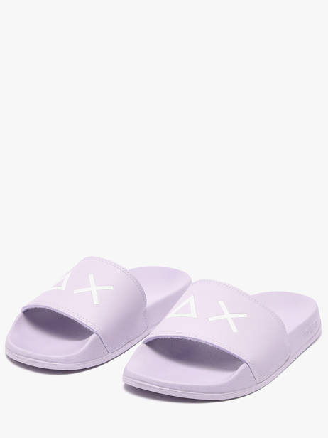Claquettes Sun68 Violet women X3621024 vue secondaire 1