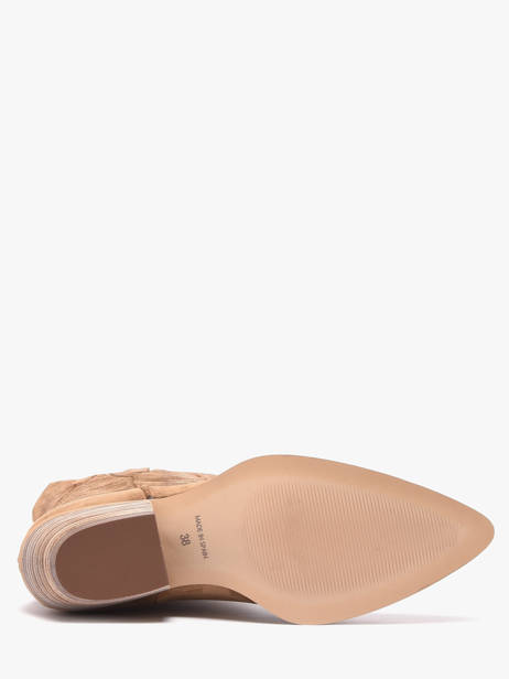 Santiags En Cuir Alpe Marron women 52171101 vue secondaire 4