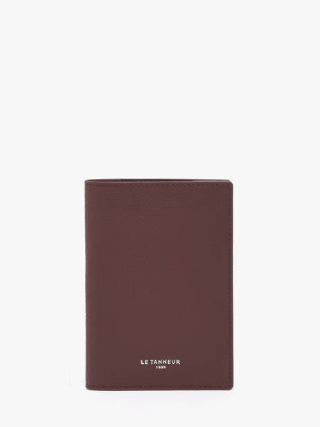 Porte-papiers Les Essentiels Cuir Le tanneur Marron les essentiels THGR3420