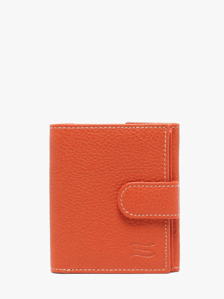 Portefeuille Caviar Cuir Crinkles Orange caviar 14227
