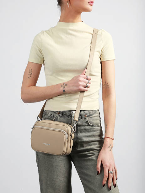 Sac Bandoulière Donna Ama Cuir Lancaster Beige donna ama 67 vue secondaire 1