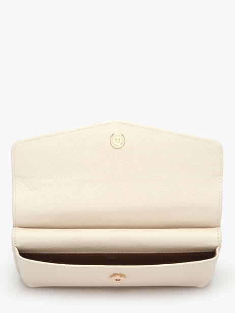 Sac Pochette Luna Cuir Avec Chaînette Amovible Hexagona Beige luna 688422 vue secondaire 3