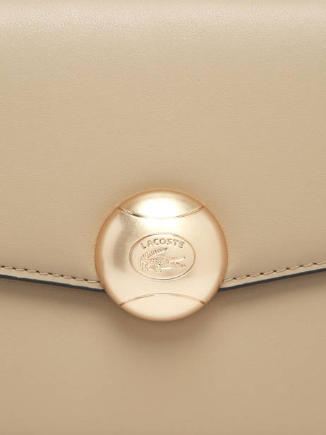 Sac Bandoulière Tennis Bliss Cuir Lacoste Beige tennis bliss NF5105IT vue secondaire 3