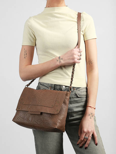 Sac Bandoulière Felizia Cuir Pieces Marron felizia 17116819 vue secondaire 1