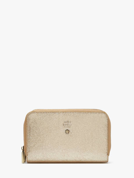 Portefeuille Cuir Mila louise Beige vintage 3875XC