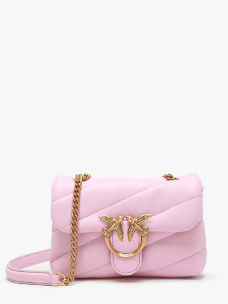 Sac Bandoulière Love Baby Puff Cuir Pinko Rose love bag puff A0F2