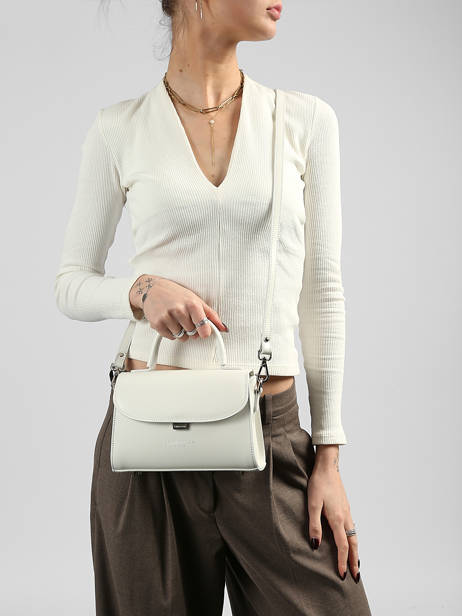 Sac Bandoulière S Suave Cuir Lancaster Blanc suave even 16 vue secondaire 1