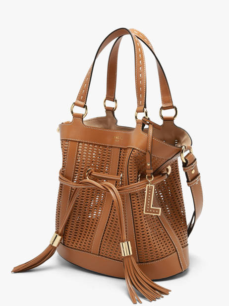 Sac Seau M Premier Flirt Cuir Ajouré Lancel Marron premier flirt A14010 vue secondaire 2