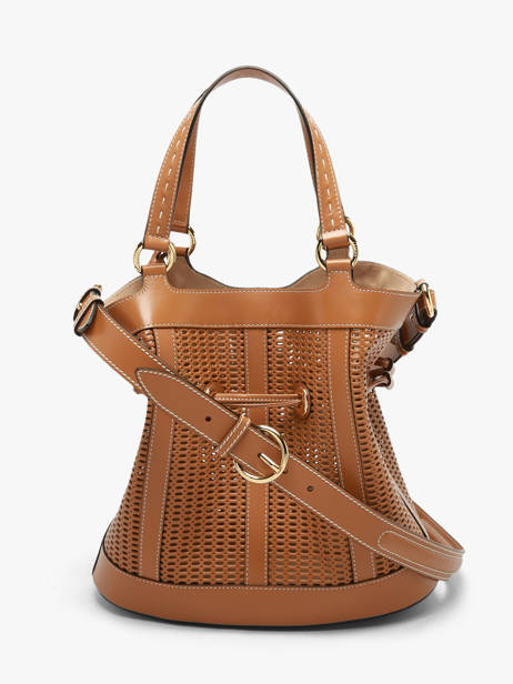 Sac Seau M Premier Flirt Cuir Ajouré Lancel Marron premier flirt A14010 vue secondaire 5