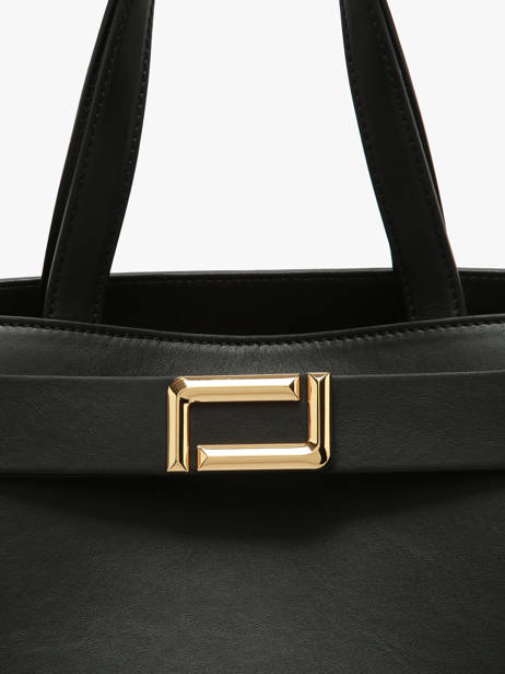 Sac Carryall L Angèle Cuir Lancel Noir angele A14018 vue secondaire 3