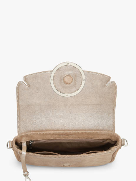 Sac Porté épaule Hiro Glitter Cuir Nathan baume Marron ginkgo 7GT vue secondaire 4