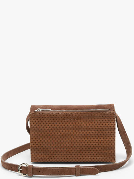 Sac Bandoulière Thelma Cuir Texturé Nathan baume Marron n city 12TX vue secondaire 5