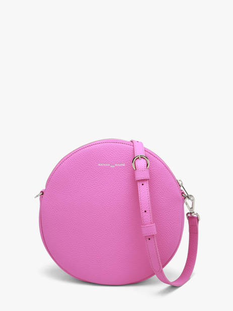 Sac Bandoulière Dorine Cuir Nathan baume Rose nathan 32PO vue secondaire 5
