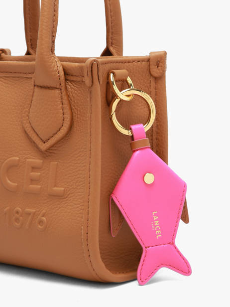Bijou De Sac Funny Fish Cuir Lancel Rose charms A14200 vue secondaire 1