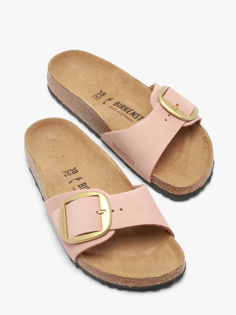 Mules Madrid En Cuir Birkenstock Rose women 1027056 vue secondaire 1