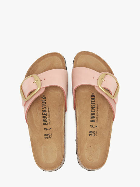 Mules Madrid En Cuir Birkenstock Rose women 1027056 vue secondaire 3