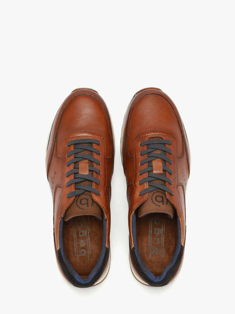 Sneakers En Cuir Bugatti Marron men 335A021P vue secondaire 3