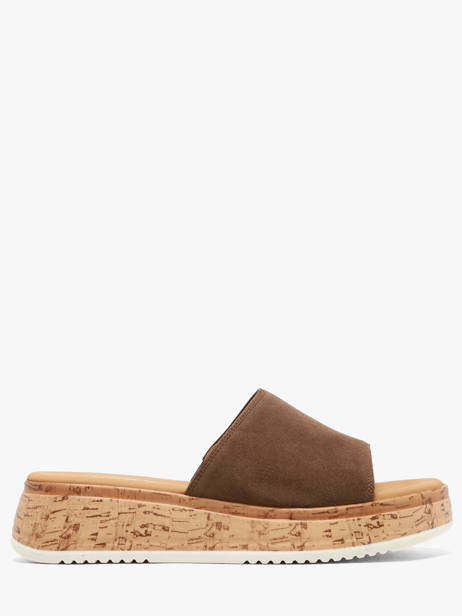 Mules En Cuir Gabor Marron women 41