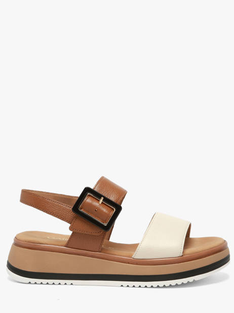 Sandales Semelle Compensée En Cuir Gabor Marron women 52
