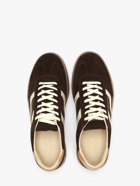 Sneakers En Cuir Gant Noir men CUZIMG46 vue secondaire 4