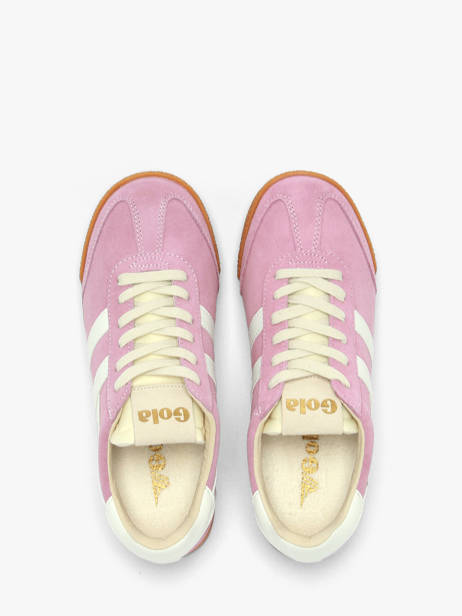 Sneakers En Cuir Gola Rose women CLB538KW vue secondaire 3