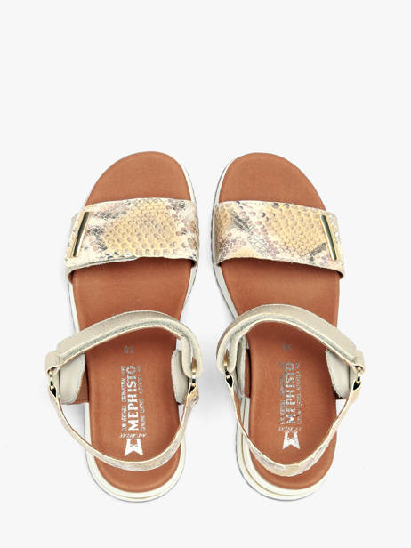 Sandales En Cuir Mephisto Or women P5148859 vue secondaire 3