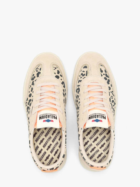 Sneakers En Cuir Palladium Beige women 94642243 vue secondaire 3