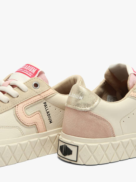 Sneakers En Cuir Palladium Beige women 94662244 vue secondaire 2