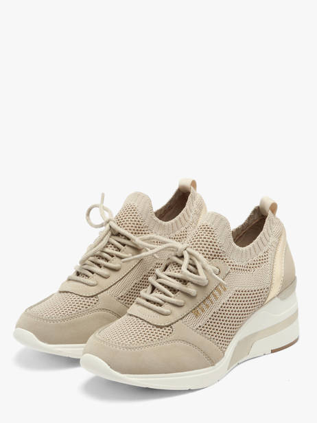 Sneakers Semelle Compensée Mustang Beige women M0872001 vue secondaire 1