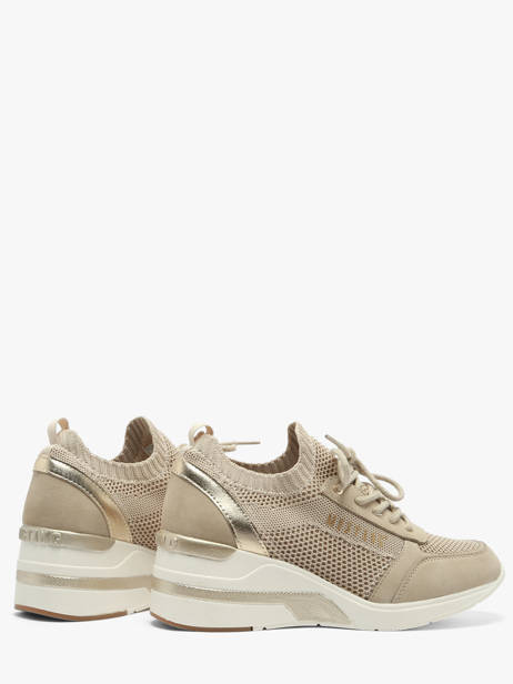 Sneakers Semelle Compensée Mustang Beige women M0872001 vue secondaire 2