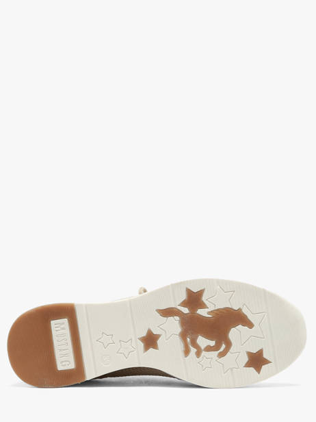 Sneakers Semelle Compensée Mustang Beige women M0872001 vue secondaire 4