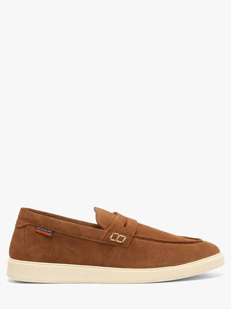 Mocassins En Cuir Redskins Marron men AMARI