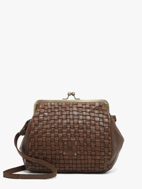 Sac Bandoulière Heritage Cuir Biba Marron heritage KA21
