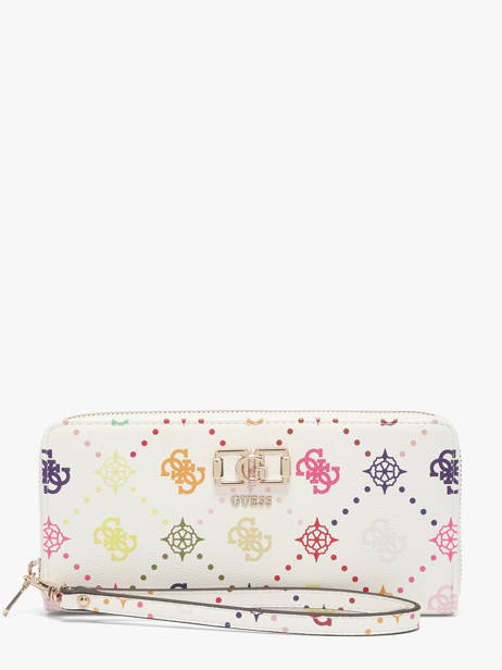 Portefeuille Emelie Logo Guess Blanc emelie logo GM928146