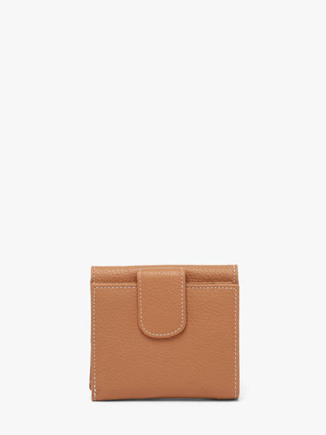 Porte-monnaie Caviar Cuir Crinkles Marron caviar 14068 vue secondaire 4