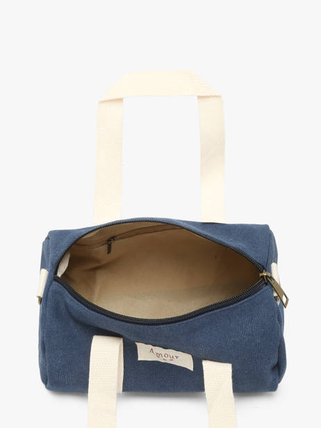Sac Bandoulière Amour Toile Coton Miniprix Bleu amour toile 8084 vue secondaire 2