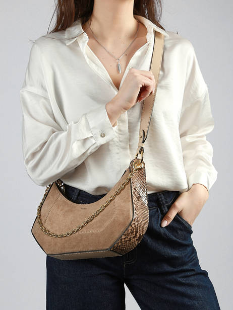 Sac Bandoulière Croisette Lancel Beige croisette A13989 vue secondaire 1